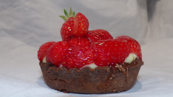Tarte aux fraises au blé noir