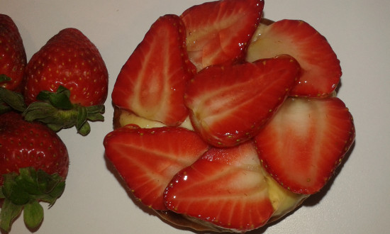 Tarte aux fraises froment