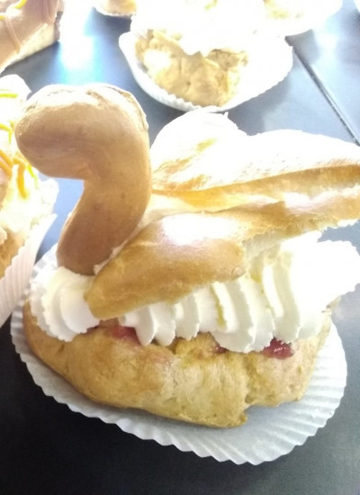 Cygne framboise